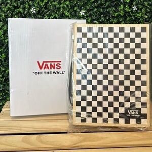 Vans Off The Street Black and White Checkerboard Backgammon Case Brand New w box